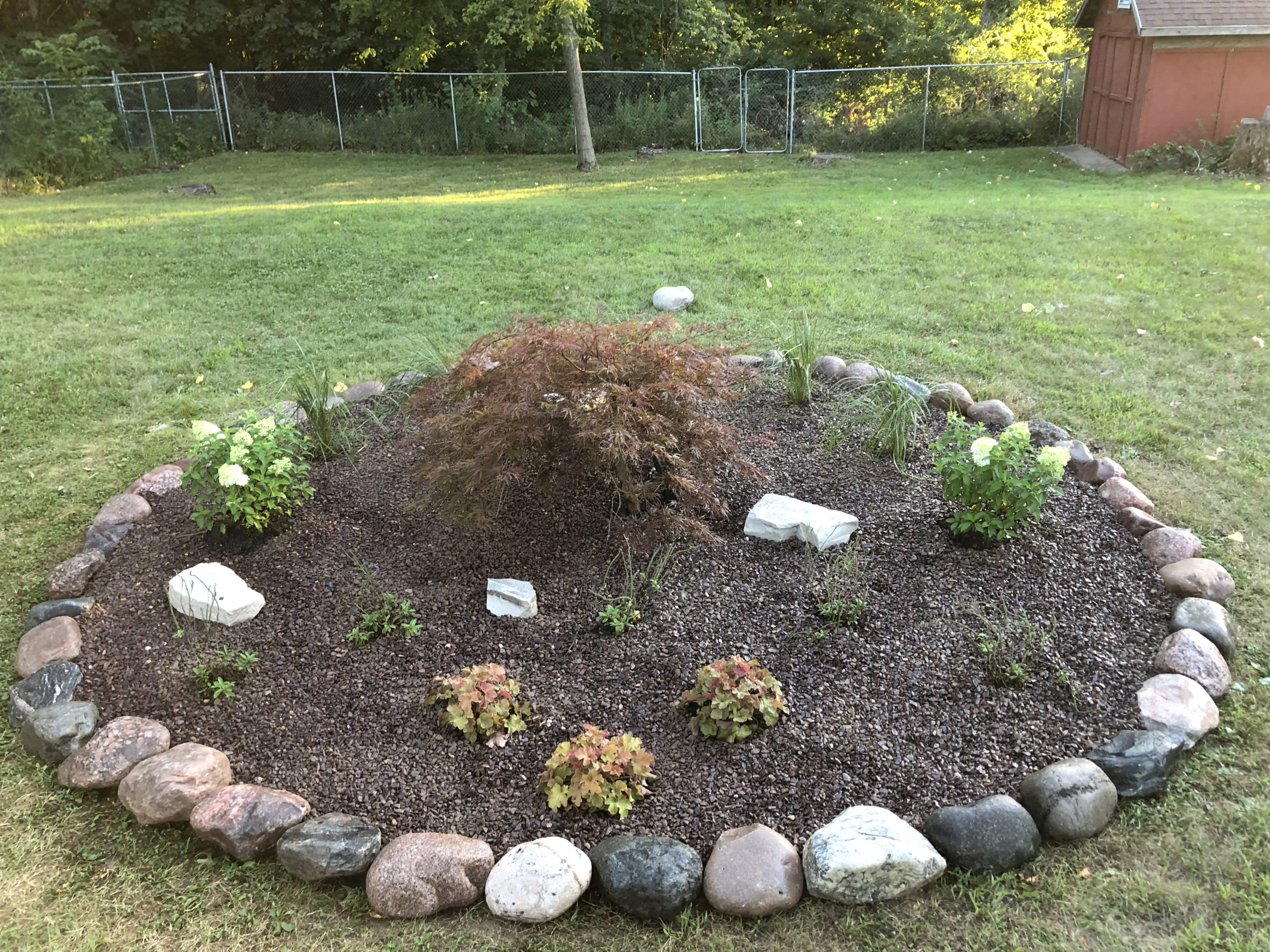 Landscaping Done on an Outdoor Living Space in East Peoria IL