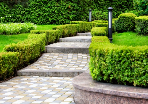 A pathway through a park, part of Hardscaping in Washington IL