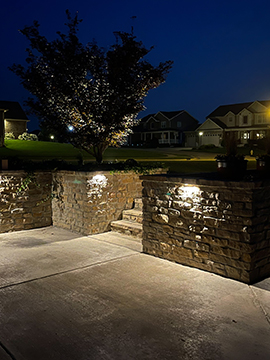 Landscape Lighting & Basketball Court