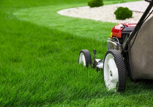 Mobeck Lawn & Landscape offers lawn mowing services, pictured, in addition to Landscape Design in Washington IL