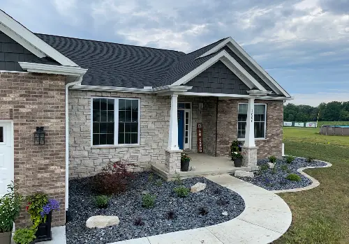 A home featuring Mobeck's Landscape Design in Dunlap IL