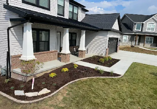 A home featuring Mobeck's Landscape Design in Dunlap IL
