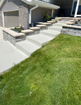 Mailbox, Stairs, & Landscape