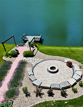 Fire Pit on Lake