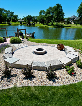 Fire Pit on Lake